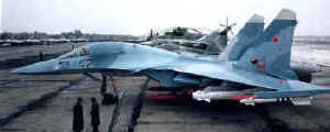 Jeden z przedseryjnych egzemplarzy Su 27 IB